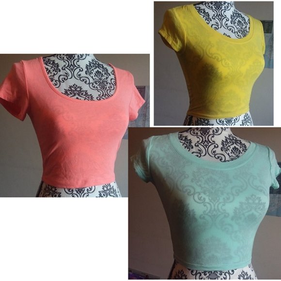 Ambiance Tops - 3 NBW crop tops size S